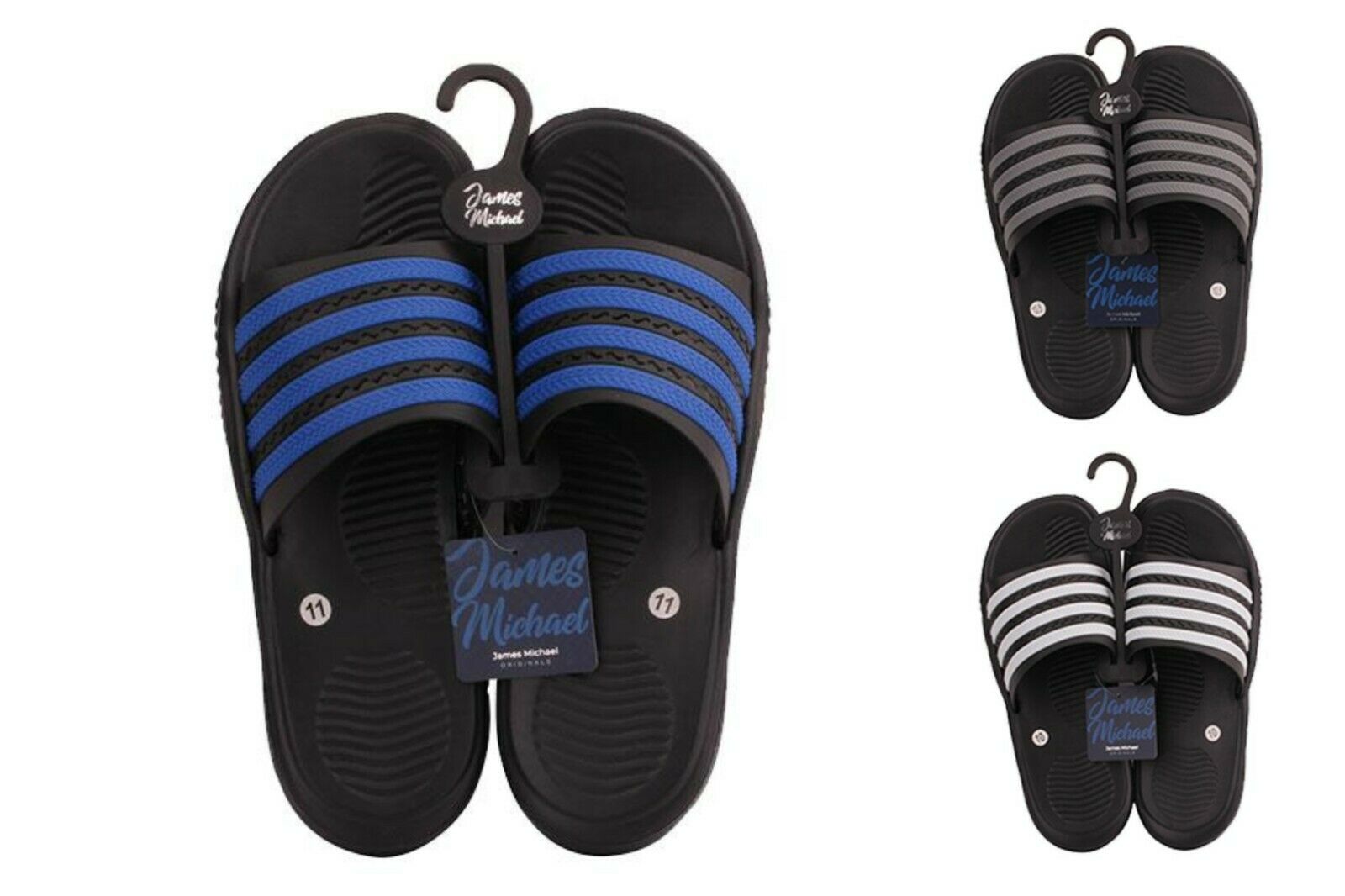 Men's Slip On Sport Slide Sandals Flip Flop Shower Shoes Slippers House Pool Gym